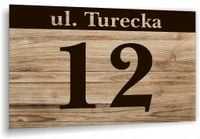 Tabliczka Tablica ADRESOWA ALUMINIOWA Numer domu posesji cyfry ulica