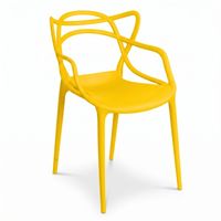 Nowoczesne Krzesło Ażurowe Żółte – Designerskie Krzesło Masters do Salonu, Kuchni i Ogrodu Loft XD-Y