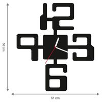 ZEGAR ŚCIENNY CYFRY 58cm XXL 126.11
