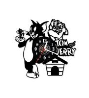 Zegar ścienny z płyty winylowej 317.13 Tom i Jerry