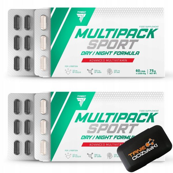 WITAMINY I MINERAŁY DLA SPORTOWCÓW Trec Multipack Sport Day/Night 60 kaps zdjęcie 15