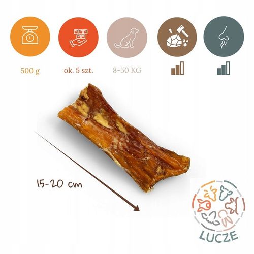 LUCZE - ŚCIĘGNA WOŁOWE KARKOWE - 500g - SUSZONE NATURALNE na Arena.pl