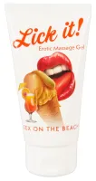 lick it żel do masażu wodny 50 ml, smak sex on the beach, wegański