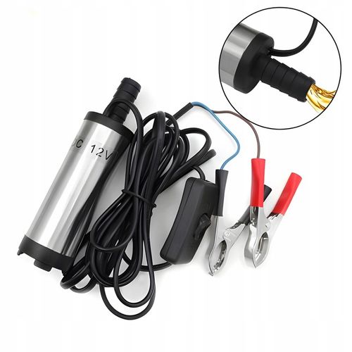 POMPA DO SPUSZCZANIA PALIWA ROPY WODY OLEJU SAMOCHODOWEGO 50mm 12v POMPKA na Arena.pl