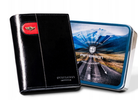 duży, skórzany portfel męski bez zapięcia - peterson