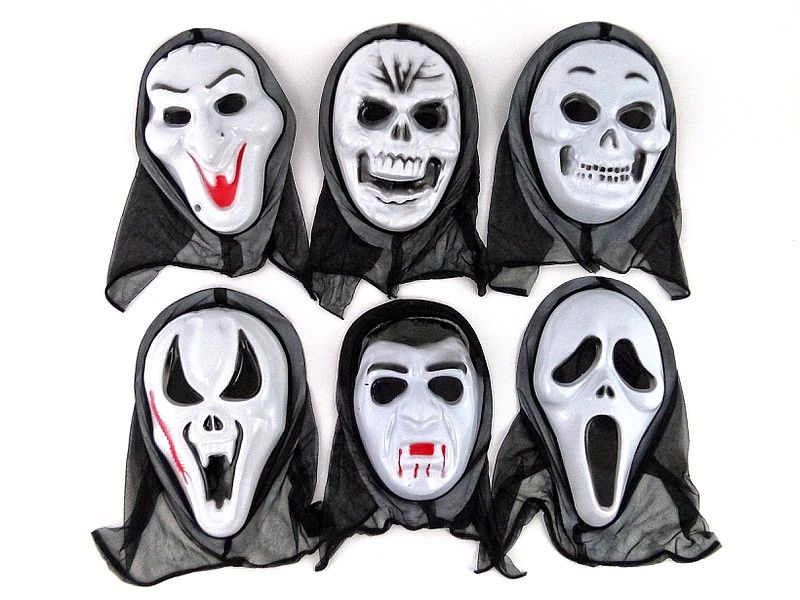 maska halloweenowa z kapturem zdjęcie 1