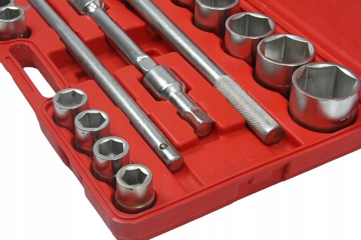 KLUCZE NASADOWE 21PCS 3/4" 19-50mm 6-kąt zdjęcie 5