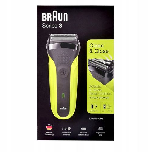 Golarka Męska BRAUN 300s Czarno-zielona na Arena.pl