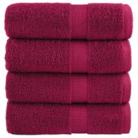 Ręczniki toaletowe Premium SOLUND 4 szt. Bordeaux 30x30cm 600gsm