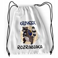 Plecak Sportowy Szkolny Dla Krzyśka Syna Dziecka Z Nadrukiem Ze Zdjęciem