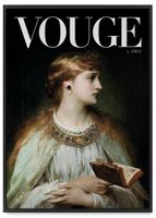 Plakat vogue pop art 50x70 cm w czarnej ramie