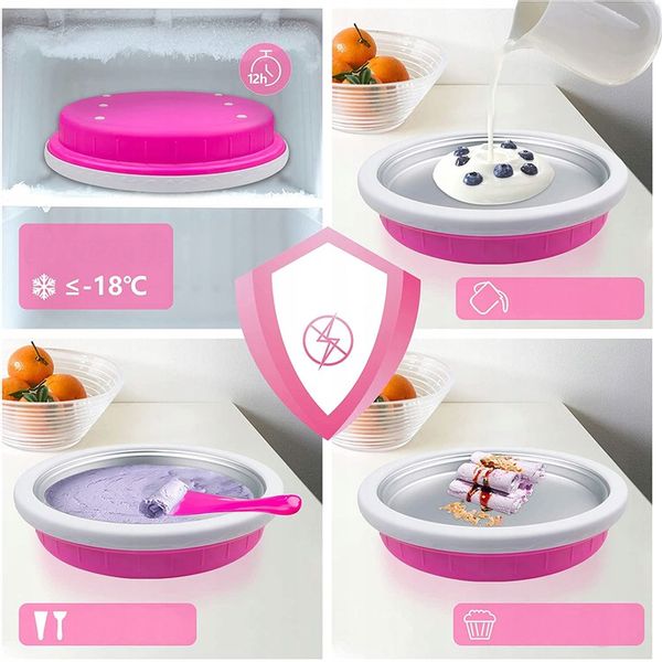 Maszyna Do Lodów Tajskich 6 Foremek 2 Szpachelki Pomysł na Prezent zdjęcie 3