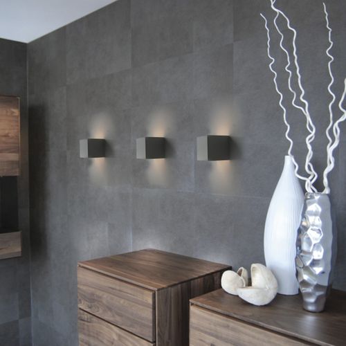 Lampa ścienna kinkiet szkło CUBE graphite 5272 na Arena.pl