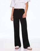 Spodnie z szerokimi nogawkami Bershka S