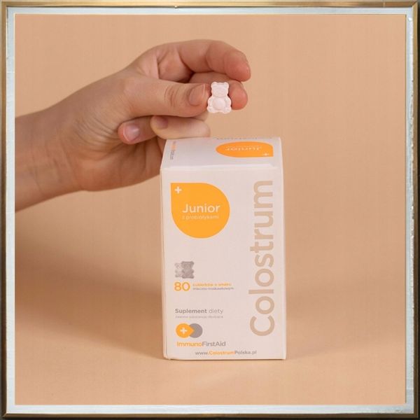 Colostrum dla dzieci junior probiotyk witaminy C cynk odporność kości zdjęcie 5