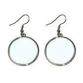 Kolczyki kółka Sublimacja Termotransfer