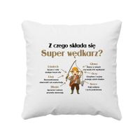 Z czego składa się super wędkarz - poduszka na prezent