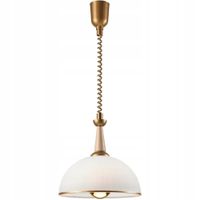 LAMPA WISZĄCA LAMKUR CHIARA 50072 ZŁOTY / DREWNO