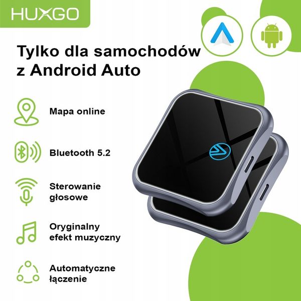 HUXGO bezprzewodowy adapter samochodowy do Android Auto zdjęcie 10