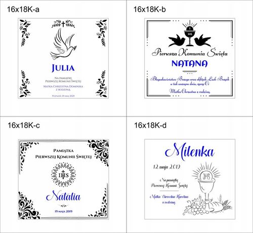 PUDEŁKO białe KOMUNIA prezent GRAWER pamiątka IMIĘ na Arena.pl