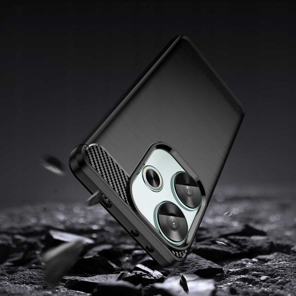 Spacecase Carbon Poco F6 5G Black zdjęcie 7