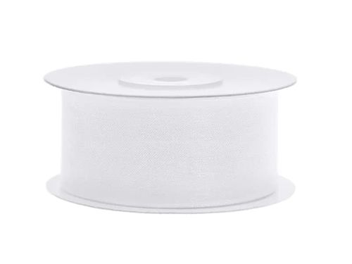 Wstążka tasiemka satynowa biała 6-38 mm na Arena.pl
