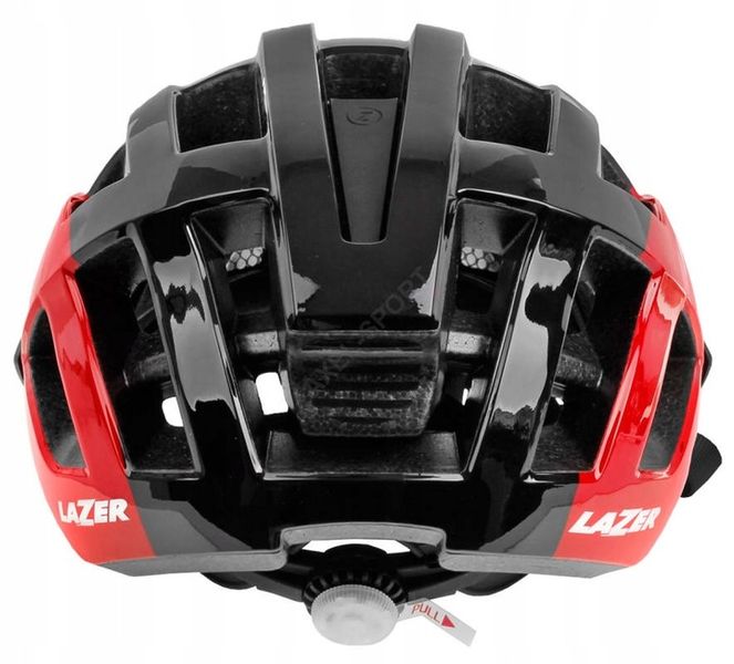 KASK ROWEROWY LAZER PETIT DLX BLACK RED 50-56 LED zdjęcie 3