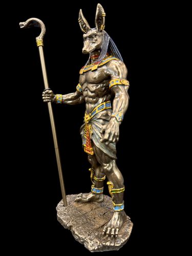 EGIPSKI BÓG ANUBIS Z KOBRĄ VERONESE (WU76642A4) na Arena.pl