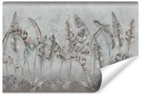 Fototapeta LIŚCIE Bananowe Monstery Beton Abstrakcja 3D 300cm x 210cm