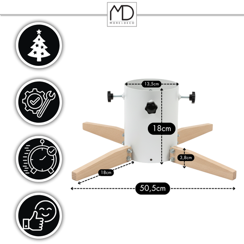 Stojak choinkowy podstawka pod choinkę osłonka pień stabilny na wodę loft na Arena.pl