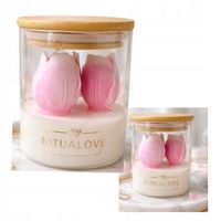 Świeca sojowa w szkle TULIPANY S prezent dla niej dzień kobiet