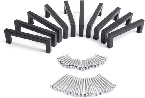 Uchwyty Relingi Drążki do Mebli Szafek Czarne x10 na Arena.pl