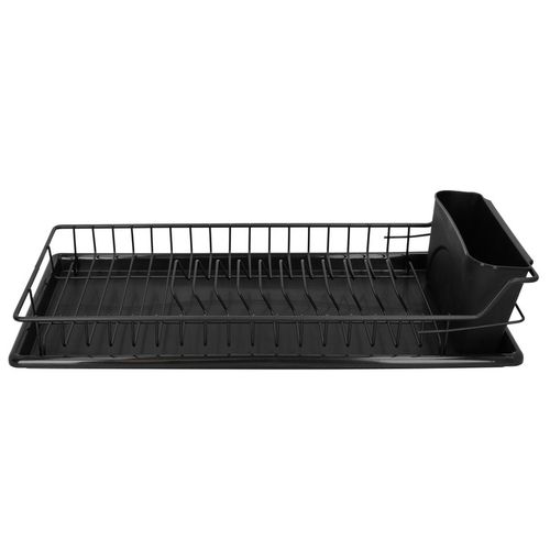 Suszarka do naczyń ociekacz na sztućce stojąca czarna plastikowa 50,5 na Arena.pl