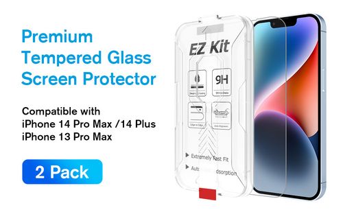 Szkło MOBDIK iPhone 14 Pro Max 13 Pro Max Plus 2x + ramka EZ Kit na Arena.pl