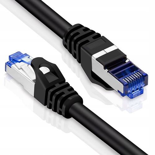 KABEL SIECIOWY S/FTP CAT6a LAN PRZEWÓD ETHERNET INTERNET SKRĘTKA RJ45 15m na Arena.pl