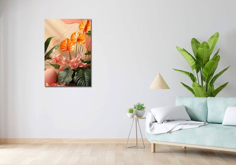 Obraz 60x90cm Pomarańczowy Raj zdjęcie 2