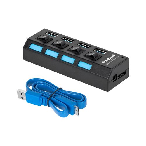 Hub USB 3.0 4-portowy Quer Pro KOM0940 na Arena.pl