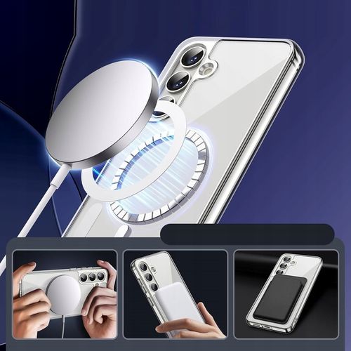 Etui Do SAMSUNG GALAXY S24 +Szkło 9H WZMACNIANE 360° do MAGSAFE CLEAR CASE na Arena.pl