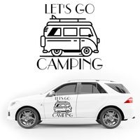 NAKLEJKA NA BOK AUTA dekoracyjna wodoodporna napis KAMPER camper auto 35cm