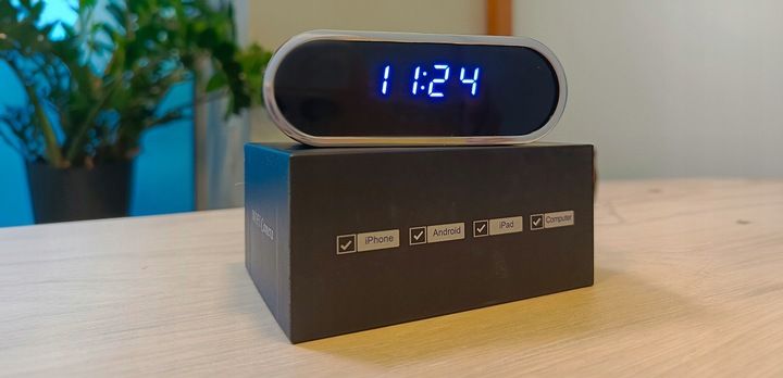 Zegar Z Ukrytą Kamerą / ZEGAREK SZPIEGOWSKI UKRYTA MINI KAMERA TRYB NOCNY zdjęcie 11