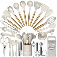 PRZYBORY KUCHENNE ZESTAW AKCESORIÓW KUCHENNYCH XXL SILIKONOWE 34 SZT