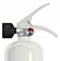 GAŚNICA DOMOWA KUCHENNA Z MANOMETREM OGNIOCHRON BIAŁA 2L MANOMETR UCHWYT