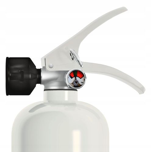 GAŚNICA DOMOWA KUCHENNA Z MANOMETREM OGNIOCHRON BIAŁA 2L MANOMETR UCHWYT na Arena.pl