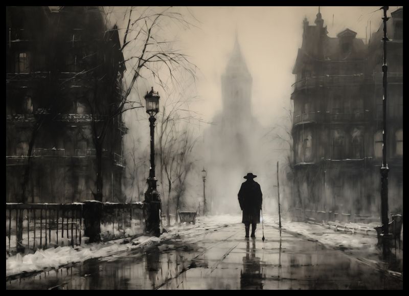 Plakat 70x50cm Mgła nad Londynem zdjęcie 2