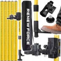 TYCZKA DO LASERA ROZPOROWA 420cm STATYW ROZPOROWY KOLUMNA POZIOMICY