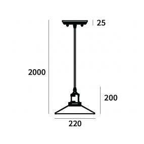 Lampa wisząca Eindhoven Loft 3 na Arena.pl