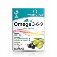 VITABIOTICS Ultra Kapsułki Omega 3,6,9 + WITAMINA E 60 kapsułek