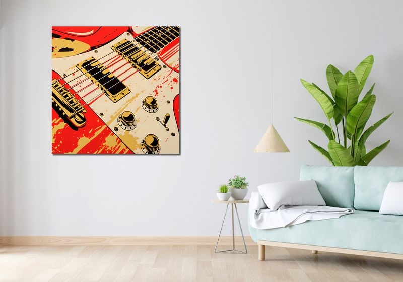 Obraz 100x100cm Przed Graniem zdjęcie 2