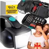 ZESTAW NARZĘDZI LATARKA PREZENT WALENTYNKI DLA NIEGO MĘŻA BITY KLUCZE 24 EL