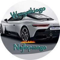 Opłatek na tort Samochód Auto Logo Maserati Urodziny 30 40  Personalizacja